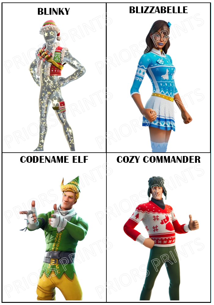 Fortnite Chocolate Bar Wrappers