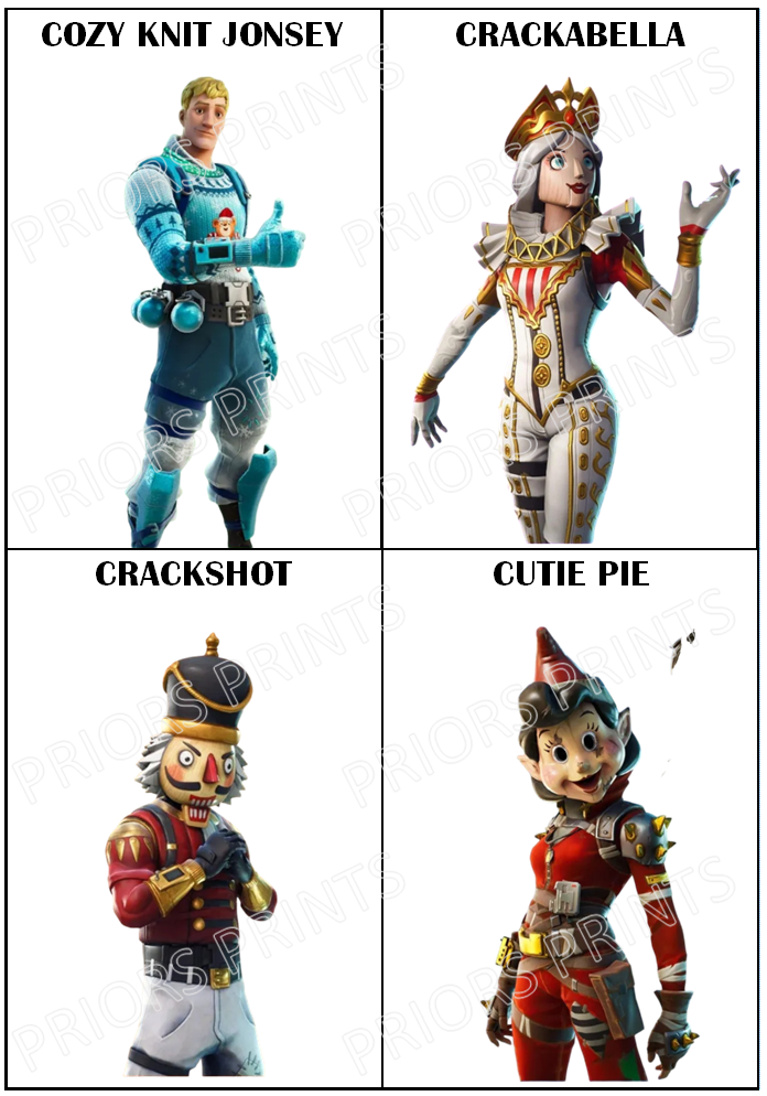 Fortnite Chocolate Bar Wrappers