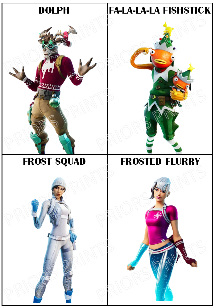 Fortnite Chocolate Bar Wrappers