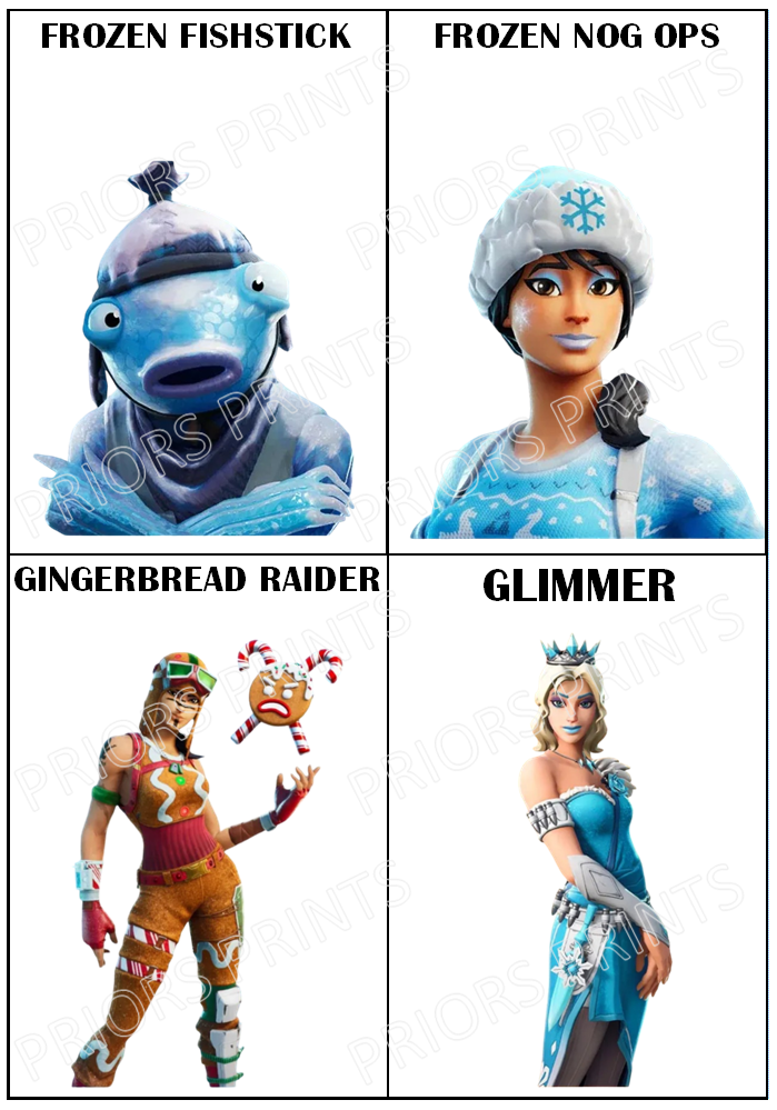 Fortnite Chocolate Bar Wrappers