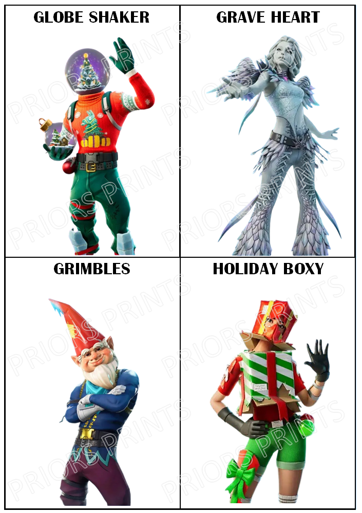 Fortnite Chocolate Bar Wrappers
