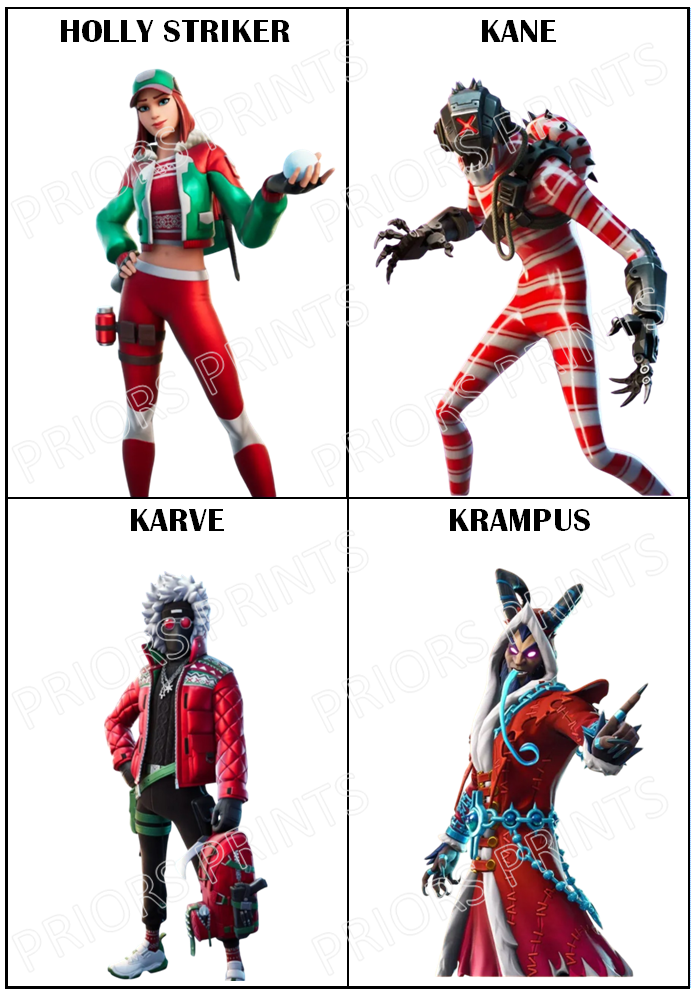 Fortnite Chocolate Bar Wrappers