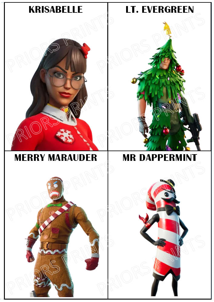 Fortnite Chocolate Bar Wrappers