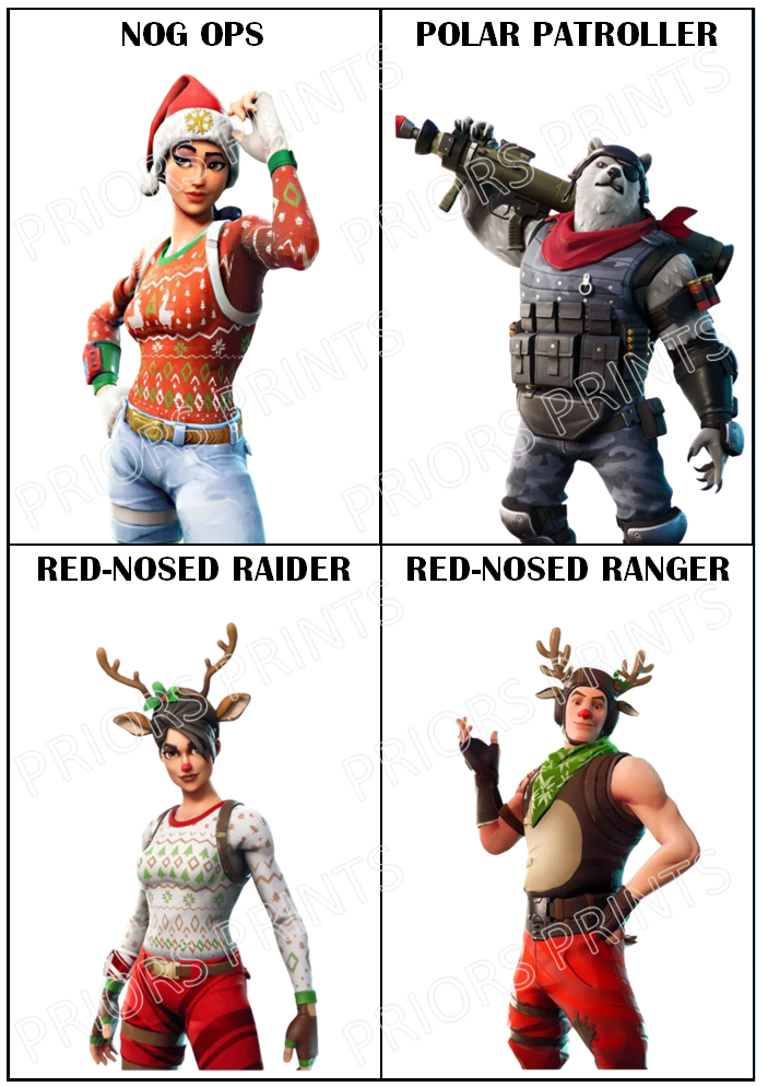 Fortnite Chocolate Bar Wrappers