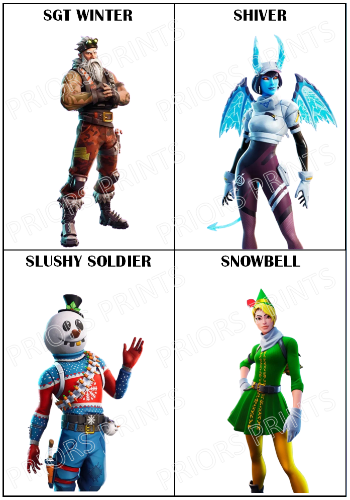 Fortnite Chocolate Bar Wrappers