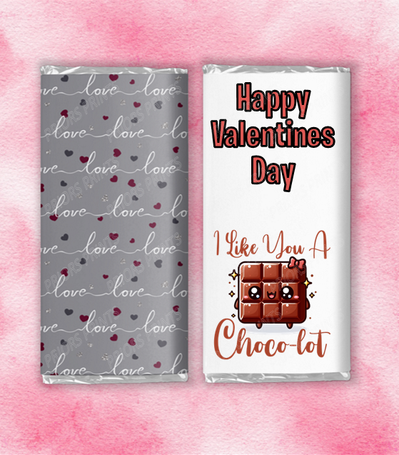 Valentines Chocolate Bar Wrapper