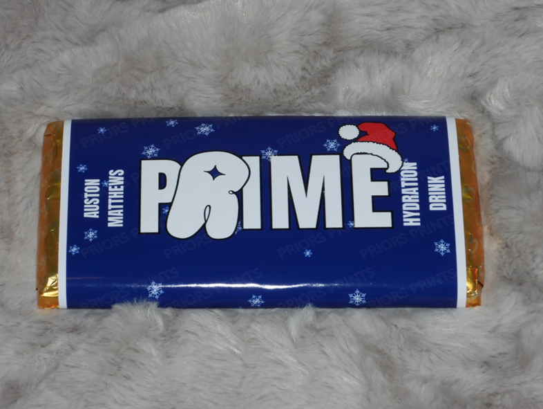 Prime Christmas Chocolate Bar Wrappers