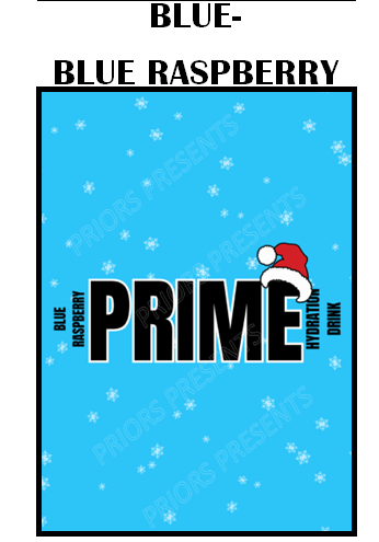 Prime Christmas Chocolate Bar Wrappers