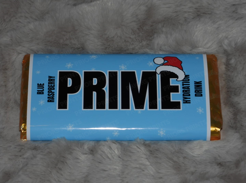 Prime Christmas Chocolate Bar Wrappers