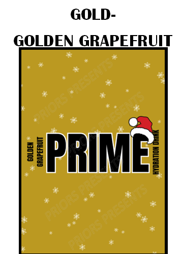 Prime Christmas Chocolate Bar Wrappers