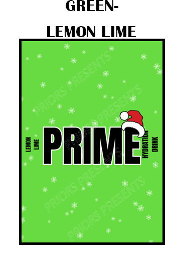 Prime Christmas Chocolate Bar Wrappers