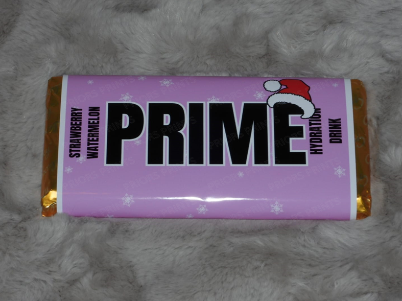 Prime Christmas Chocolate Bar Wrappers