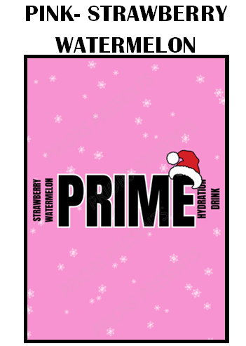 Prime Christmas Chocolate Bar Wrappers