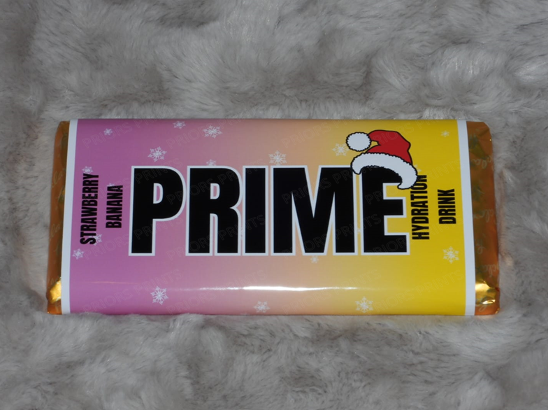 Prime Christmas Chocolate Bar Wrappers