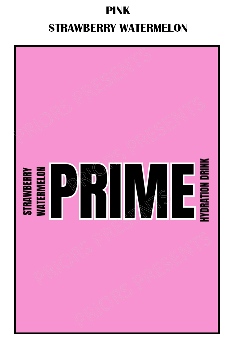 Prime Chocolate Bar Wrappers