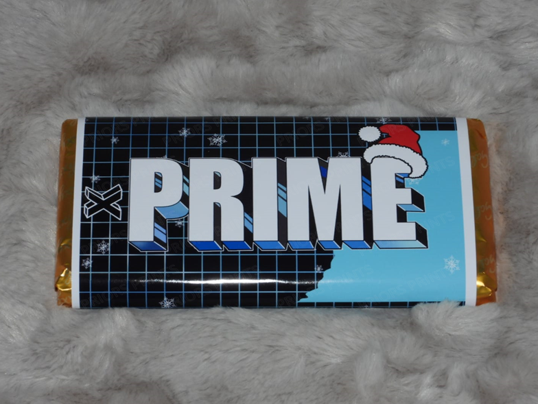 Prime Christmas Chocolate Bar Wrappers