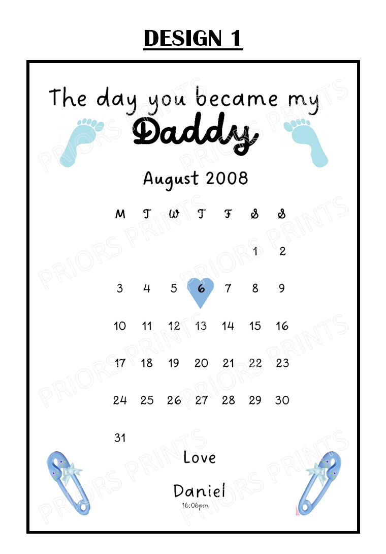 A4 Personalised Print- The Day You Became...