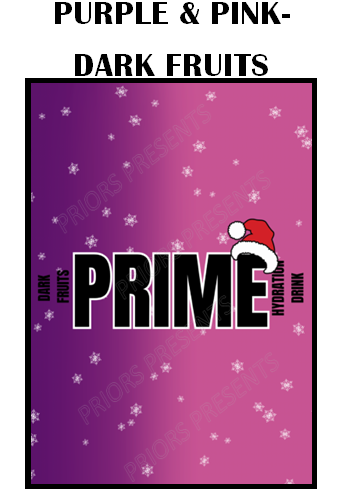 Prime Christmas Chocolate Bar Wrappers