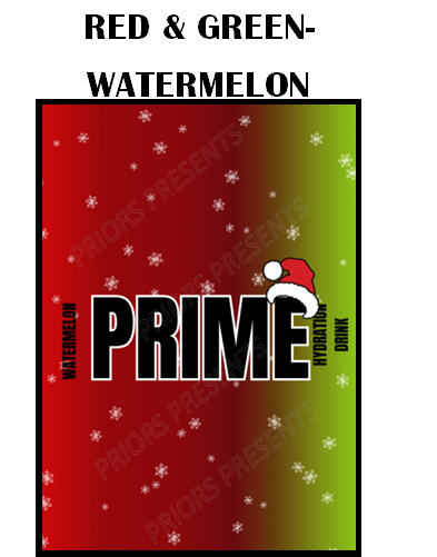 Prime Christmas Chocolate Bar Wrappers