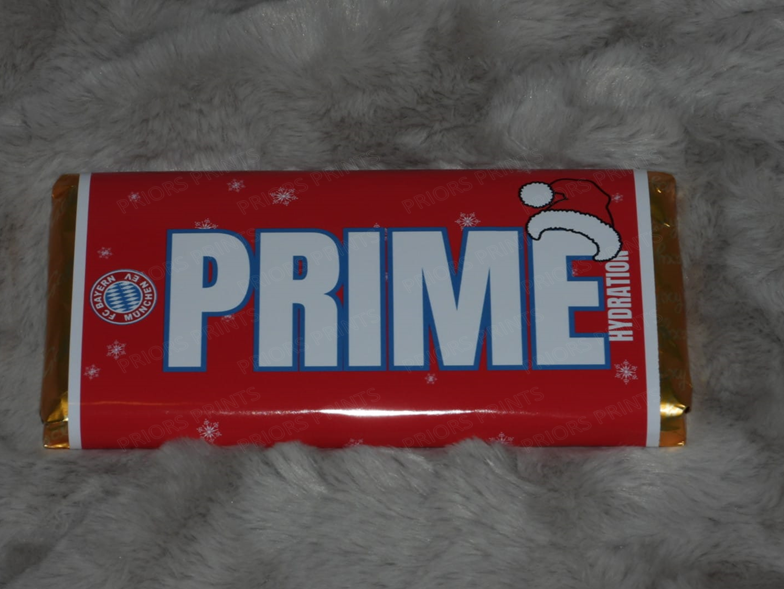 Prime Christmas Chocolate Bar Wrappers