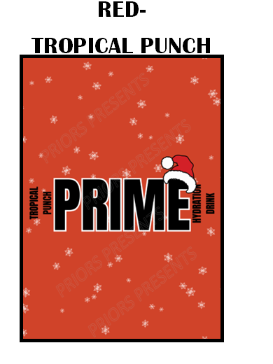 Prime Christmas Chocolate Bar Wrappers