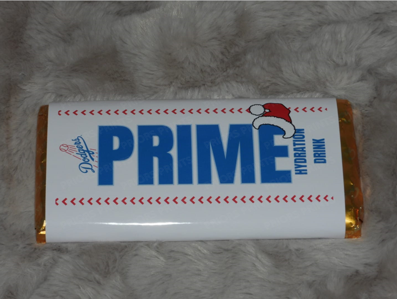 Prime Christmas Chocolate Bar Wrappers