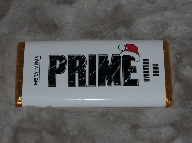 Prime Christmas Chocolate Bar Wrappers