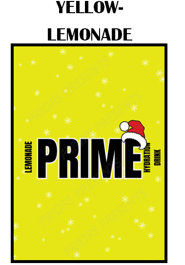 Prime Christmas Chocolate Bar Wrappers