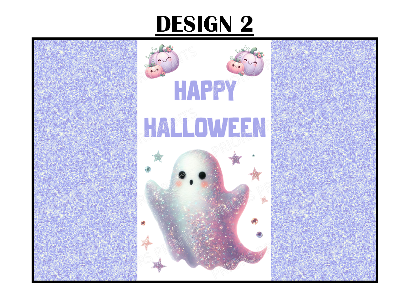 Pastel Halloween Chocolate Bar Wrappers