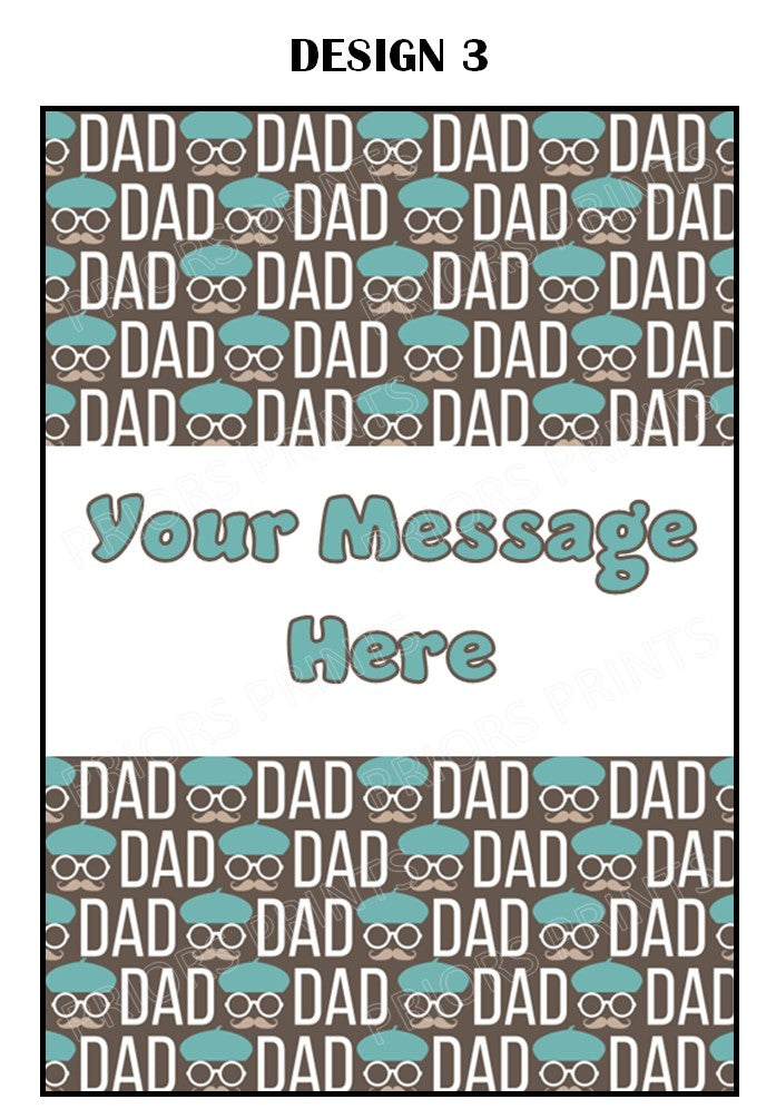 Dad Chocolate Bar Wrappers