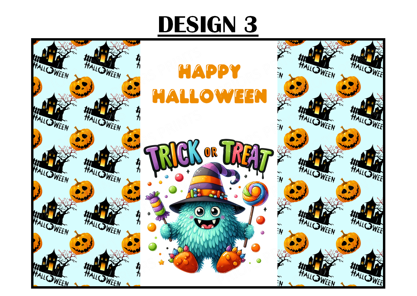 Trick or Treat Halloween Chocolate Bar Wrappers