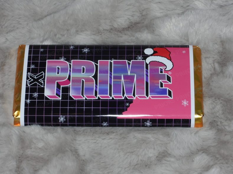 Prime Christmas Chocolate Bar Wrappers