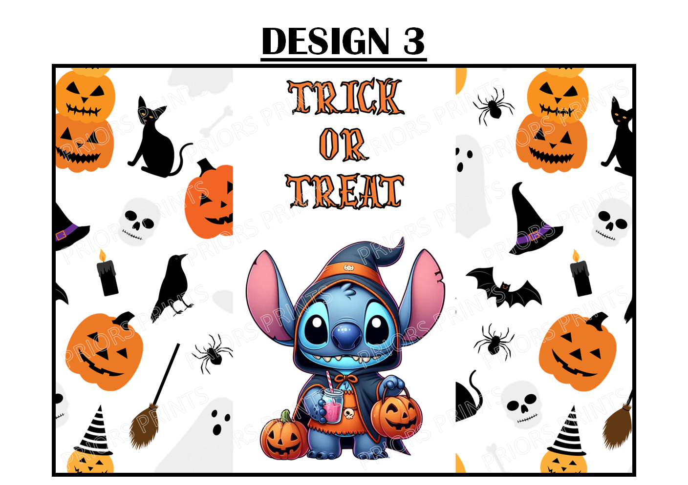 Stitch Halloween Chocolate Bar Wrappers