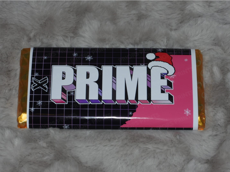 Prime Christmas Chocolate Bar Wrappers