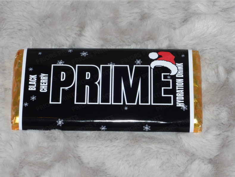 Prime Christmas Chocolate Bar Wrappers