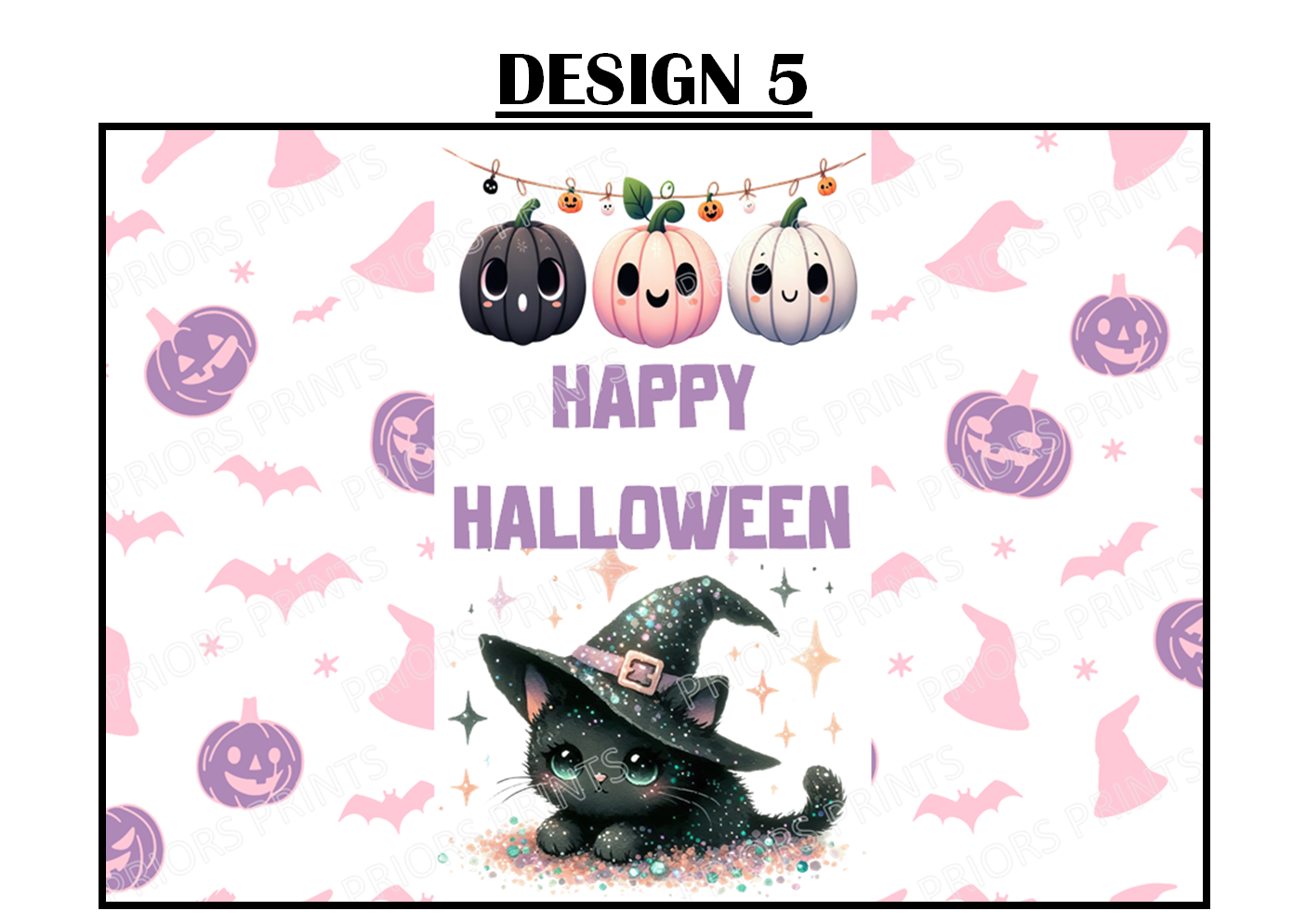 Pastel Halloween Chocolate Bar Wrappers