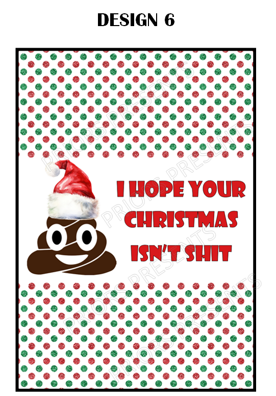 Offensive Christmas Chocolate Bar Wrappers- Mixed Designs