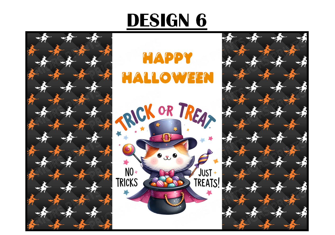 Trick or Treat Halloween Chocolate Bar Wrappers