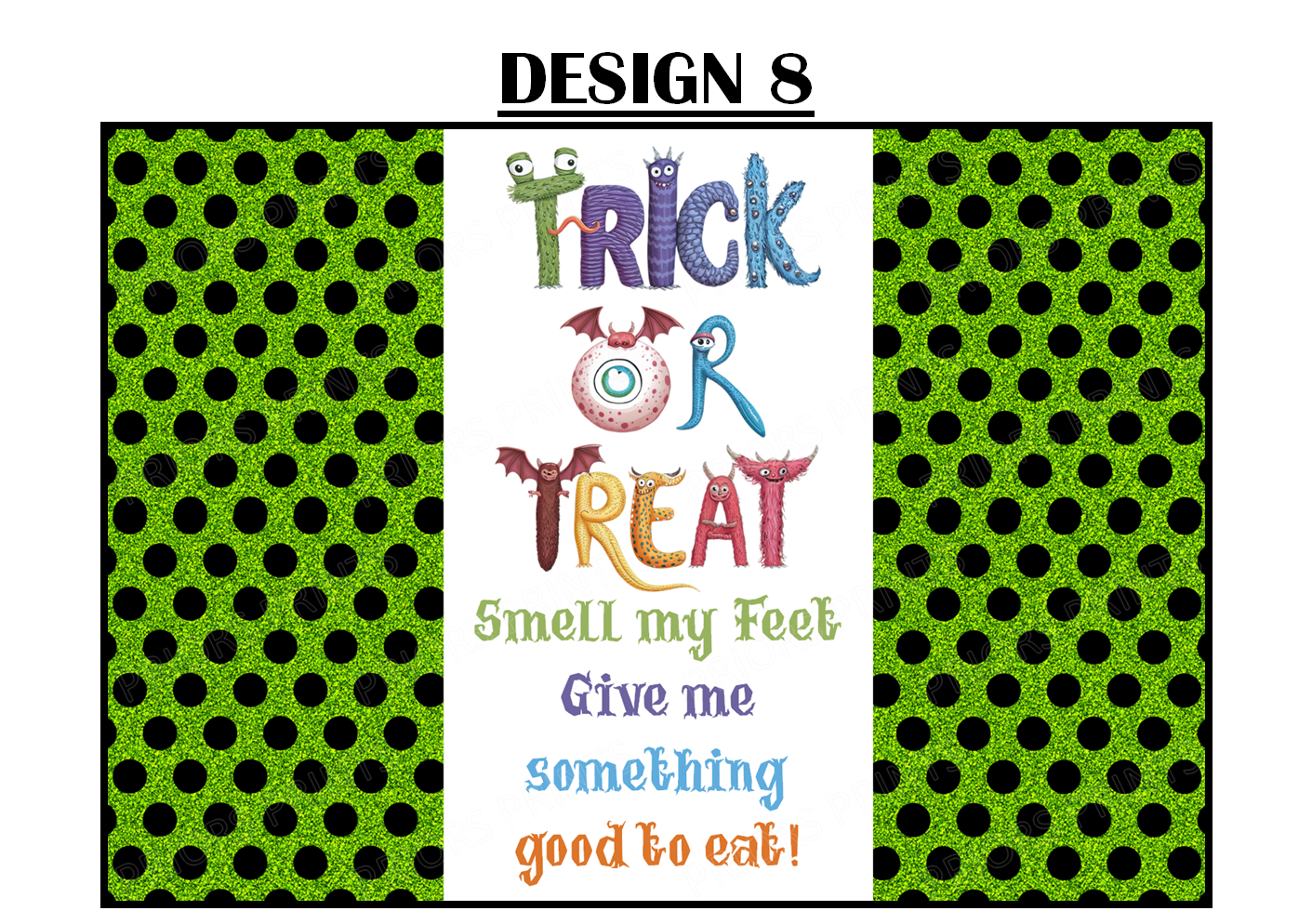 Trick or Treat Halloween Chocolate Bar Wrappers