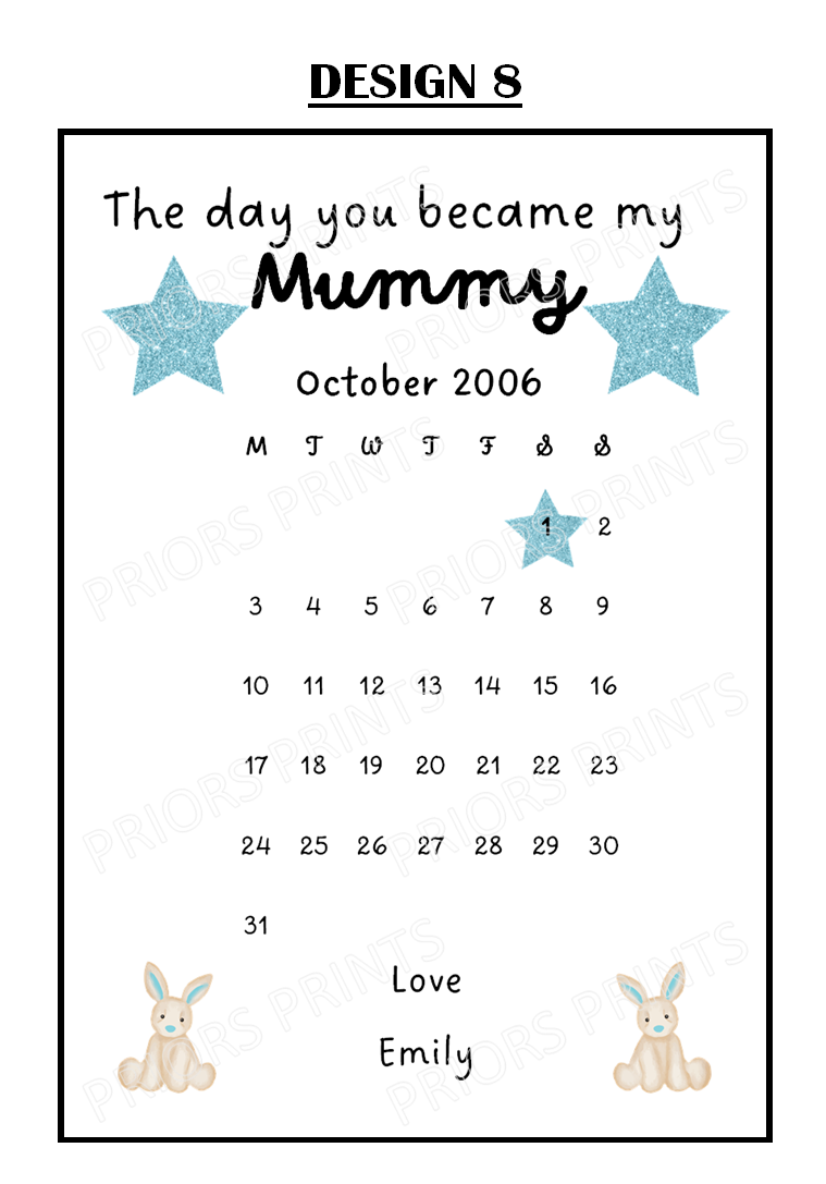 A4 Personalised Print- The Day You Became...