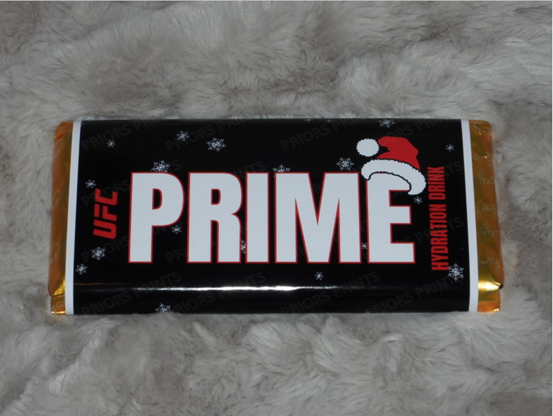 Prime Christmas Chocolate Bar Wrappers