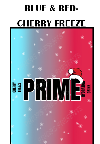 Prime Christmas Chocolate Bar Wrappers