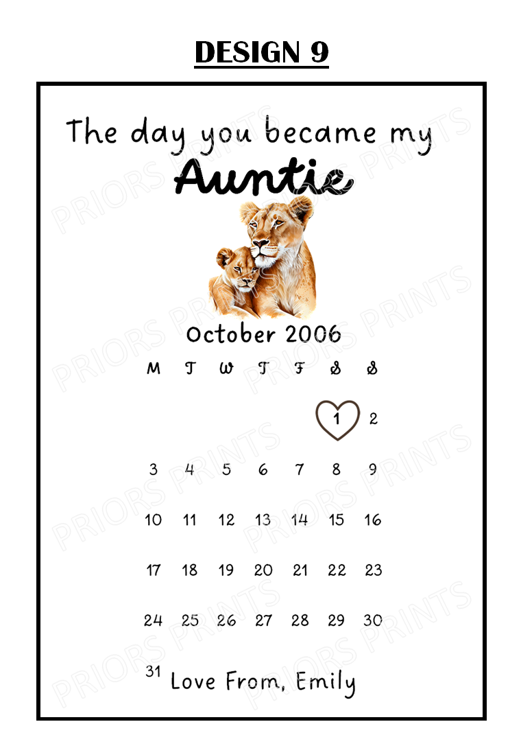 A4 Personalised Print- The Day You Became...