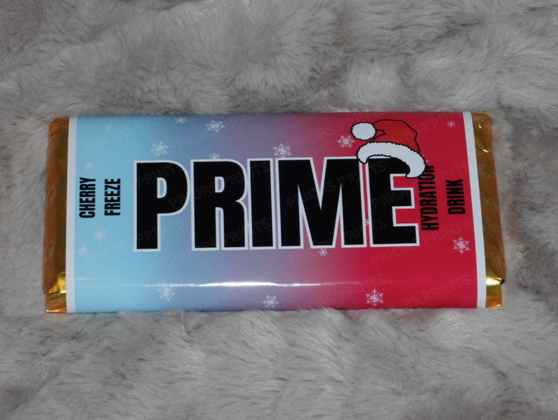 Prime Christmas Chocolate Bar Wrappers