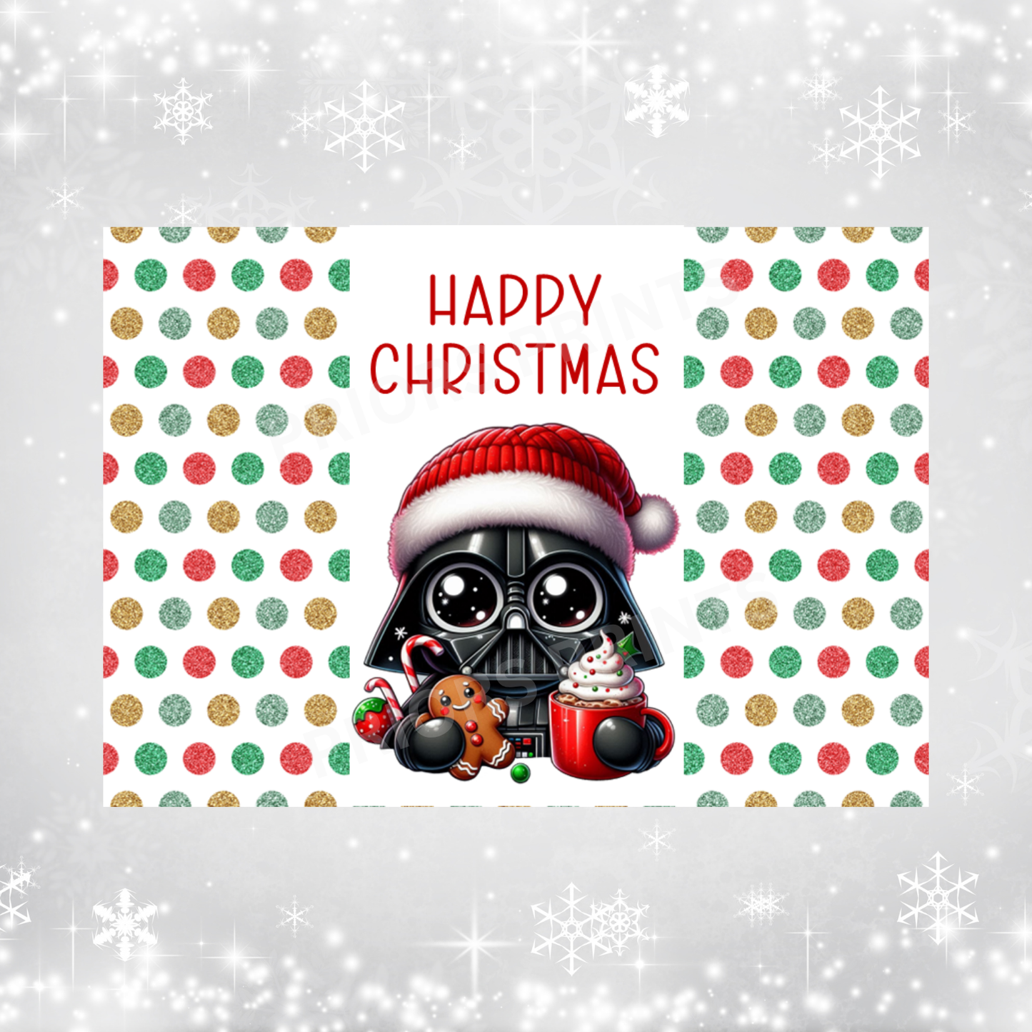 Cute Character Christmas Chocolate Bar Wrapper