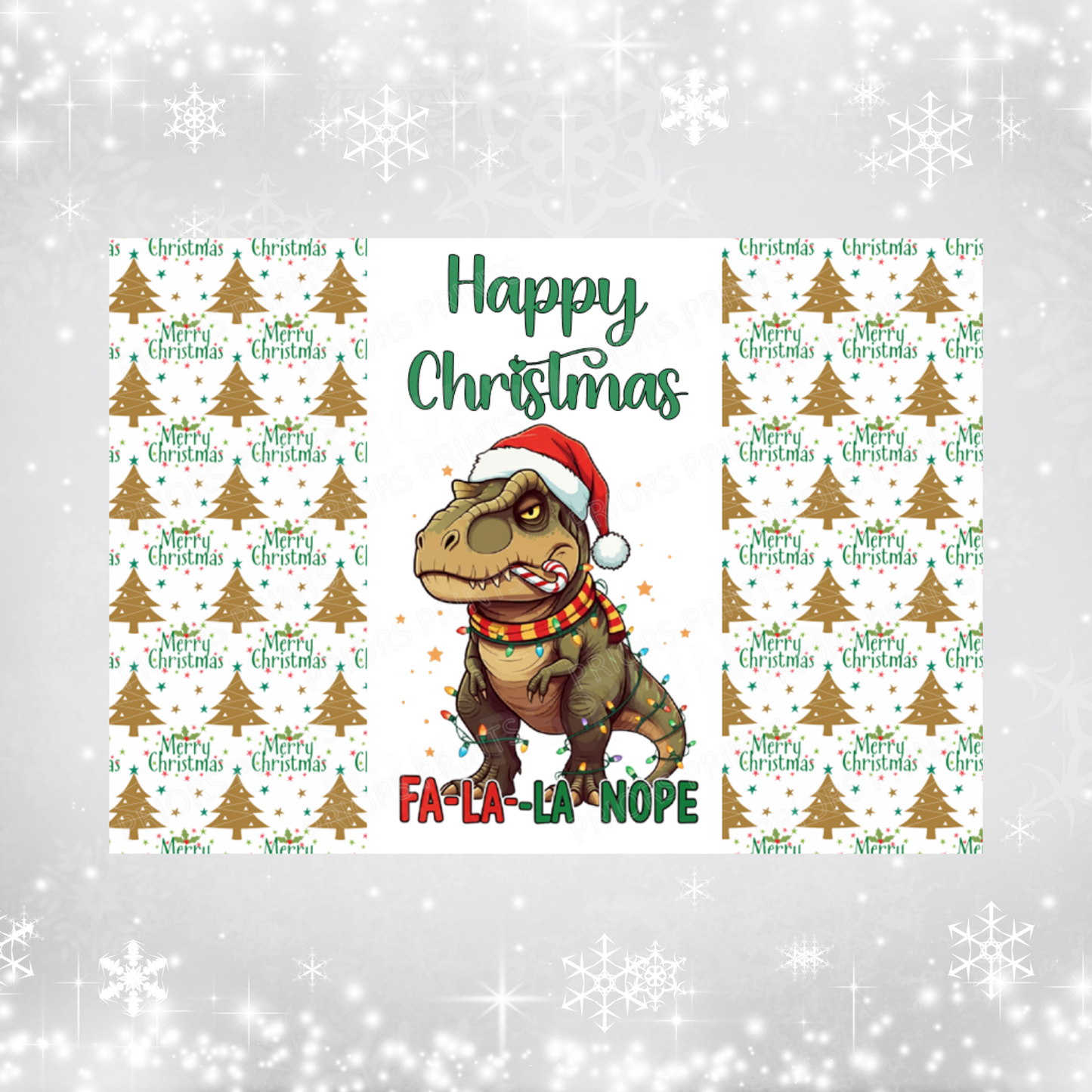 Grumpy Animals Christmas Chocolate Bar Wrapper
