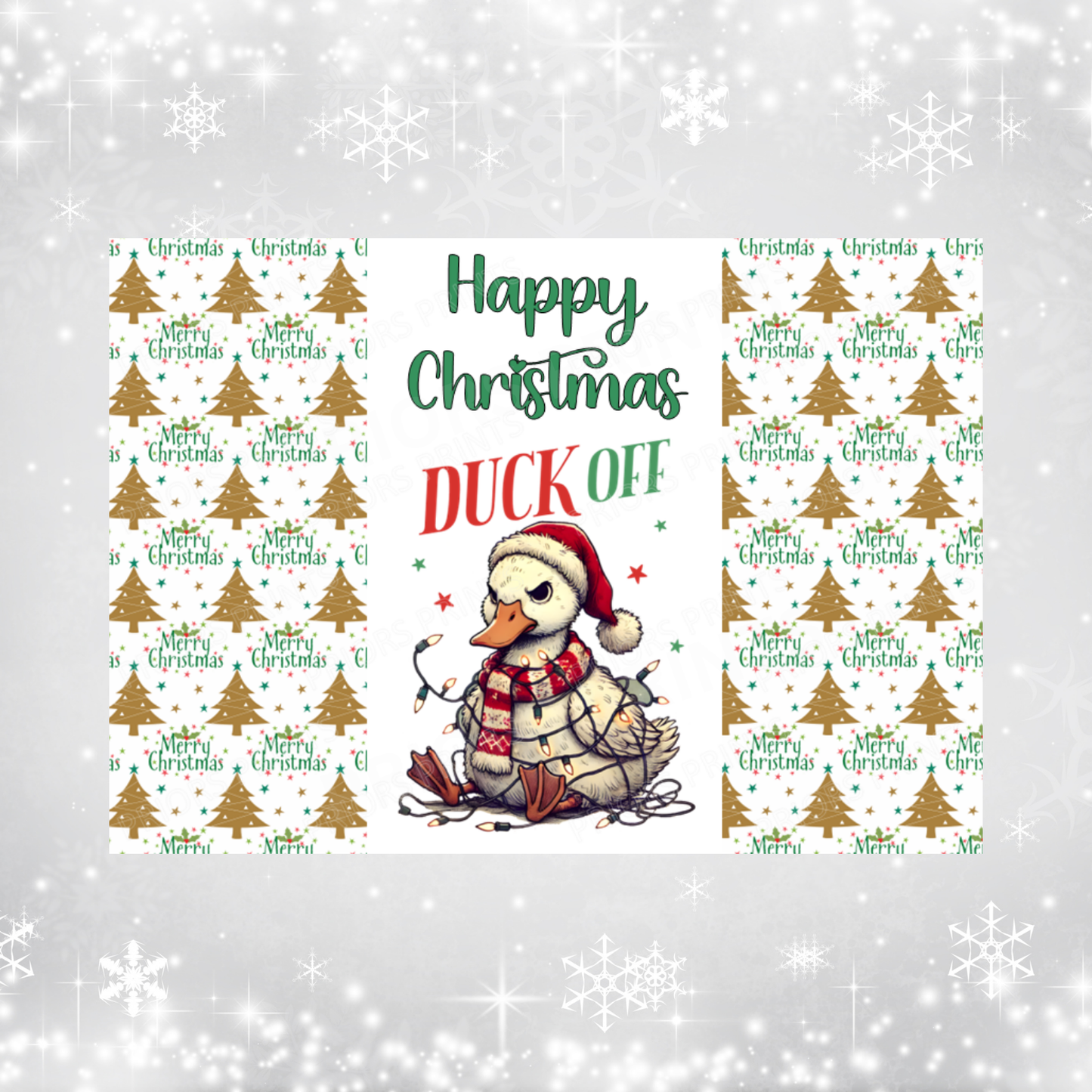 Grumpy Animals Christmas Chocolate Bar Wrapper
