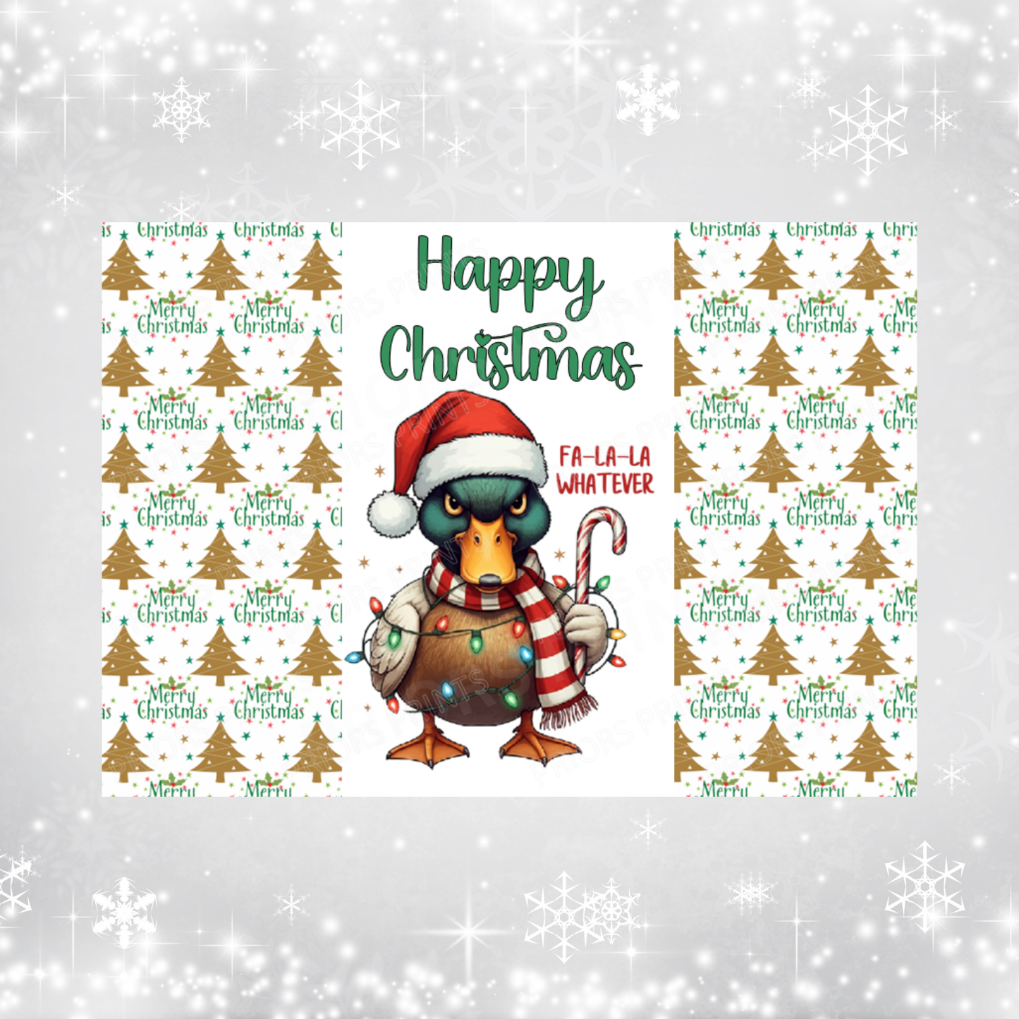 Grumpy Animals Christmas Chocolate Bar Wrapper
