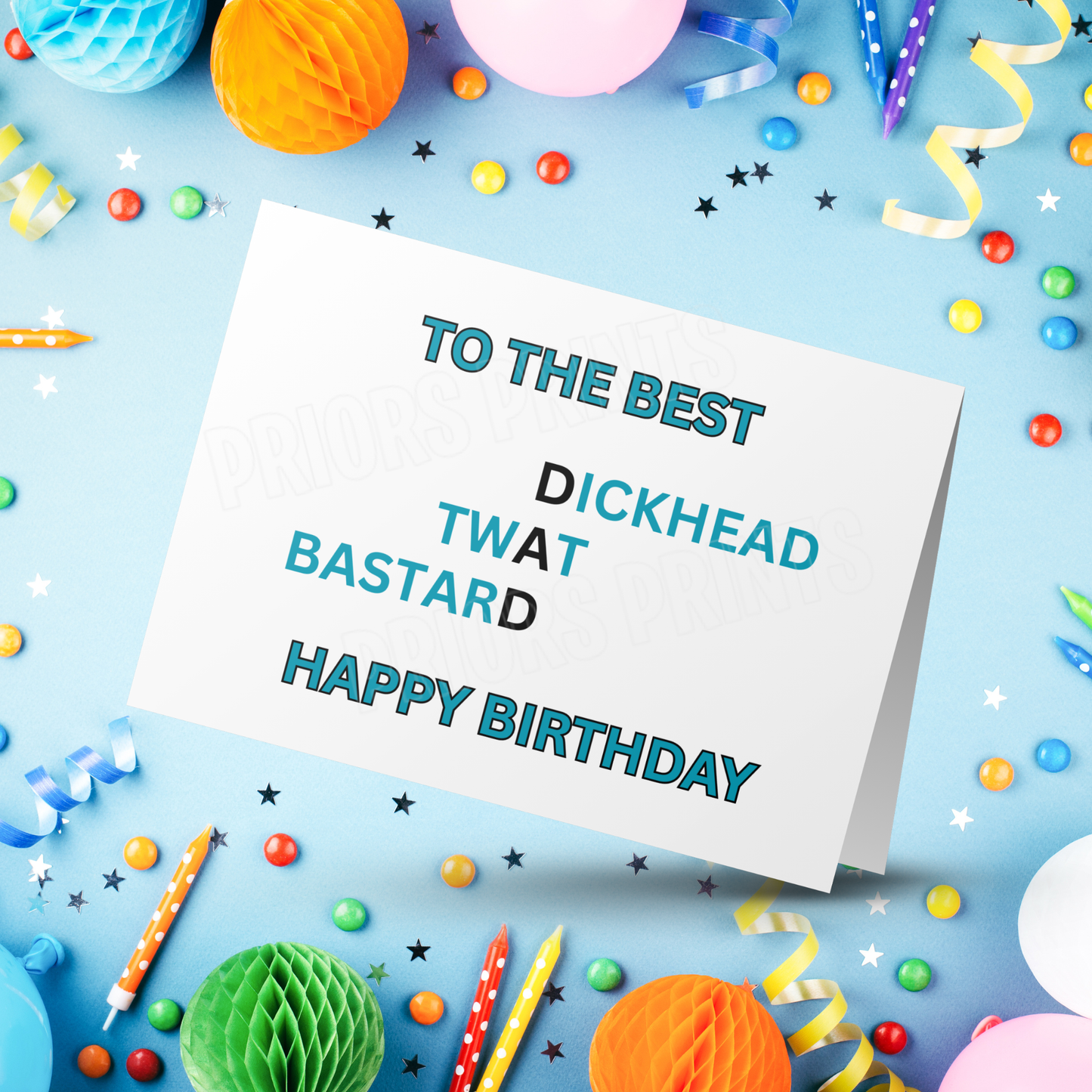 Funny/Offensive Birthday Card with Swear Words for Family Members Mum I Dad I Brother I Sister I Grandad I Daughter I Niece I Son I Nephew