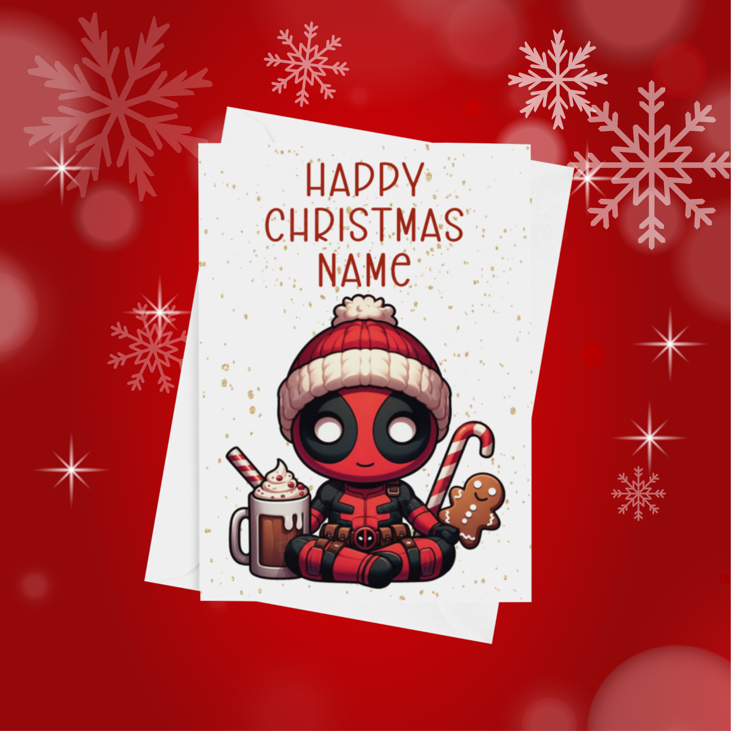Cute Character Personalised Christmas Card